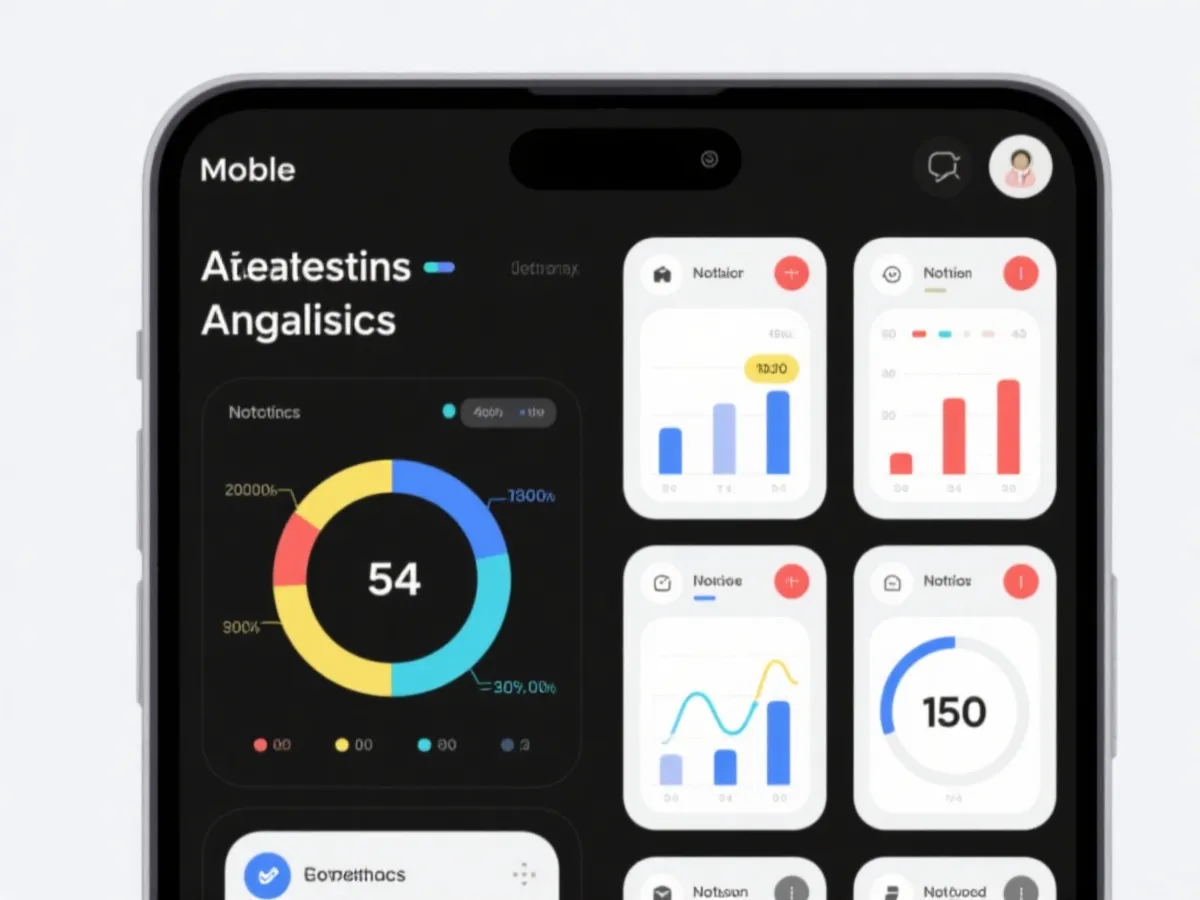 移动端数据查询与提醒体验示意